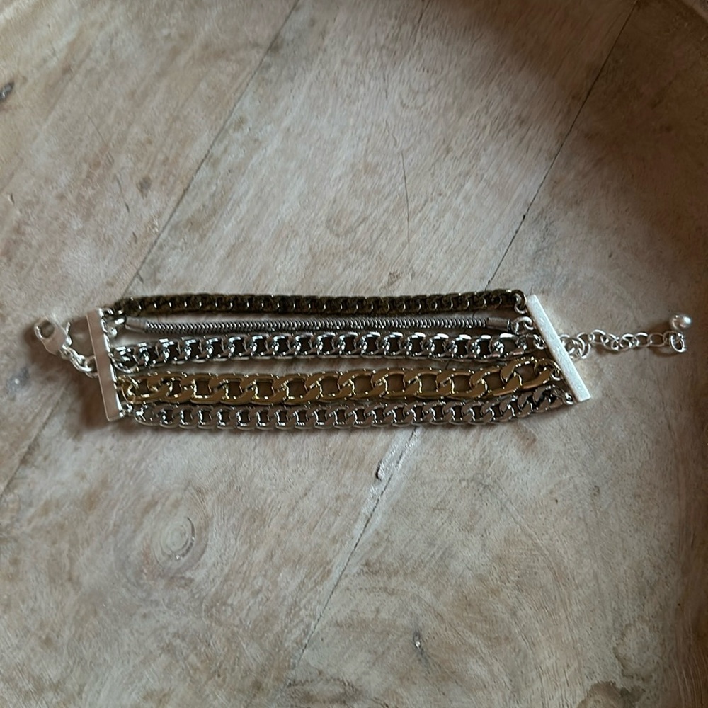 Jenny Bird mixed metal bracelet. New.